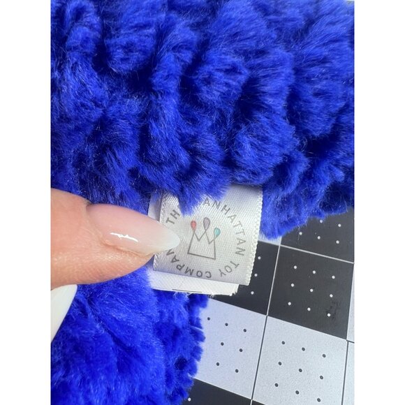 Manhattan Toy Little Jurassics Herb Blue Dinosaur 15” long Soft Ribbed 2015 - Picture 4 of 5